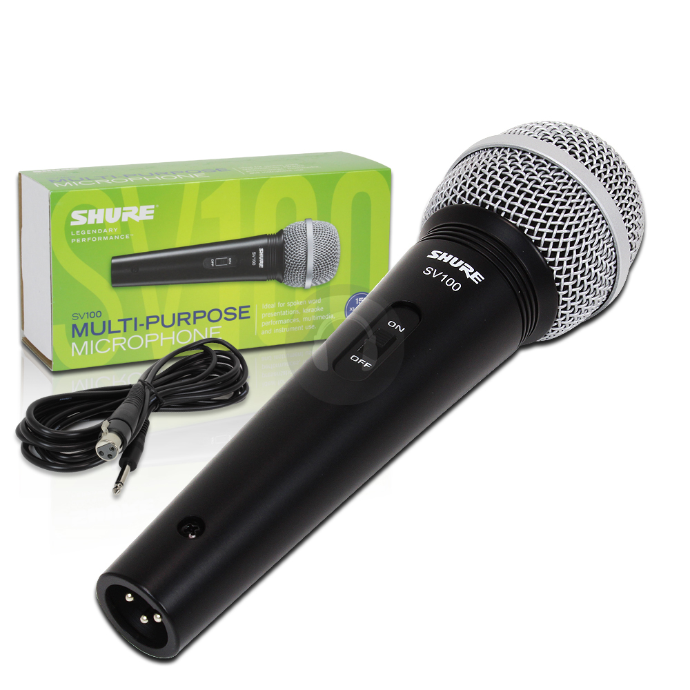 SHURE SV100W KARAOKE MIC WITH 15′ HIIMPEDENCE CABLE KaraokeNow!